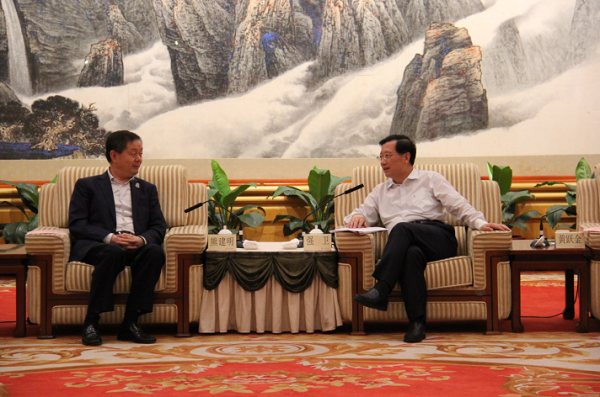 江西省委书记强卫会见壹号娱乐董事长熊建明