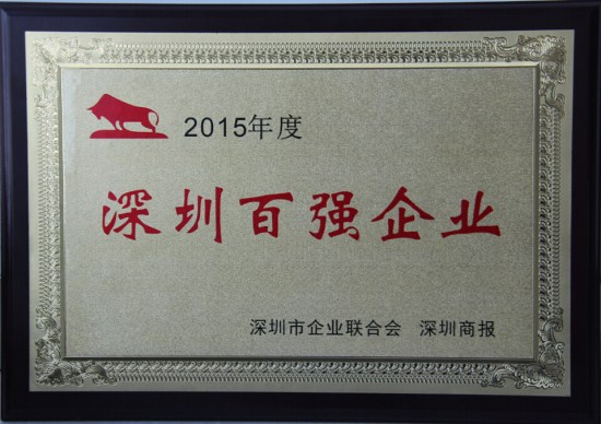 壹号娱乐连续十年蝉联“深圳百强企业”